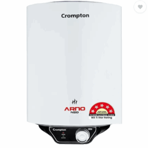 Crompton ASWH-3015 (ARNO NEO 5S) 15 L Storage Water Geyser | 5 Star BEE Energy Rating | National Energy Conservation Award Winner 2023 (White)
