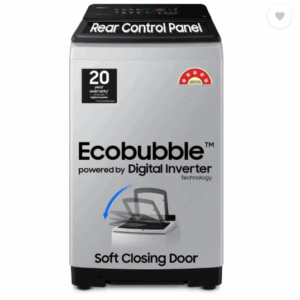 Samsung 8 kg 5 star, Ecobubble, Digital Inverter, Fully Automatic Top Load Washing Machine Grey (WA80BG4441BGTL,WA80BG4441BG)
